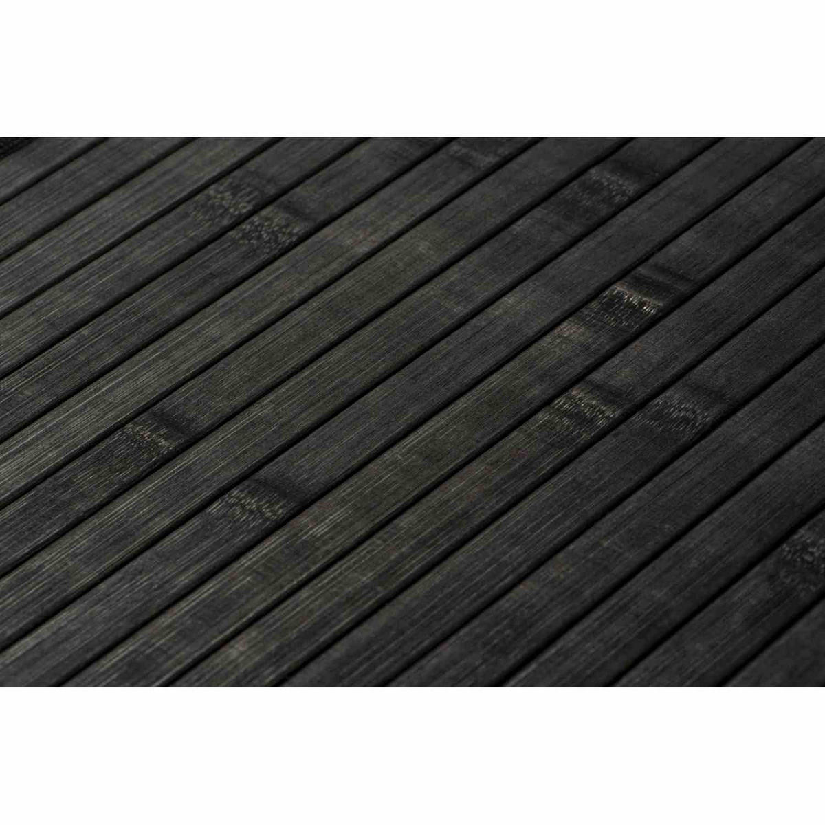 WÄSCHEKORB MIT DECKEL BAMBOO - Schwarz, Naturmaterialien (40/60/30cm) - WohnDirect
