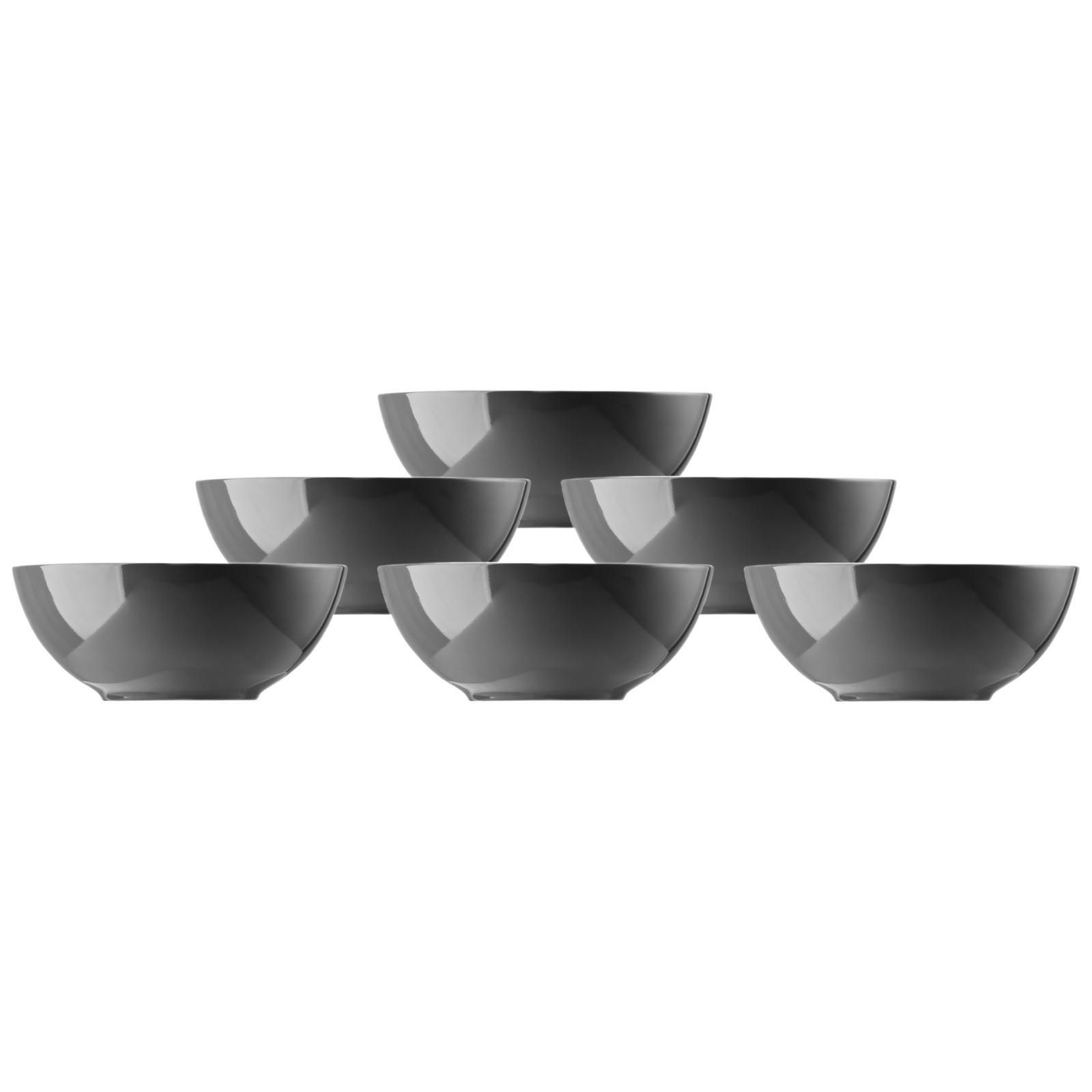 MÜSLISCHALEN Sunny Day Grey ø 15 cm 6er Set - Grau, Keramik (15cm) - Thomas
