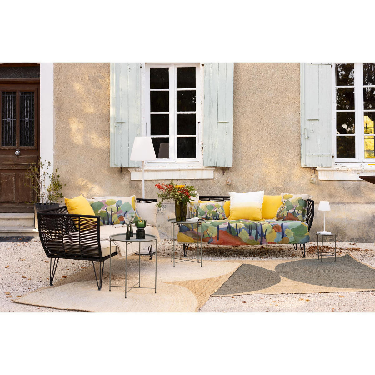KISSEN Zeff Shade mango 45 x 45 cm - Gelb, Textil (45/45cm) - Vivaraise