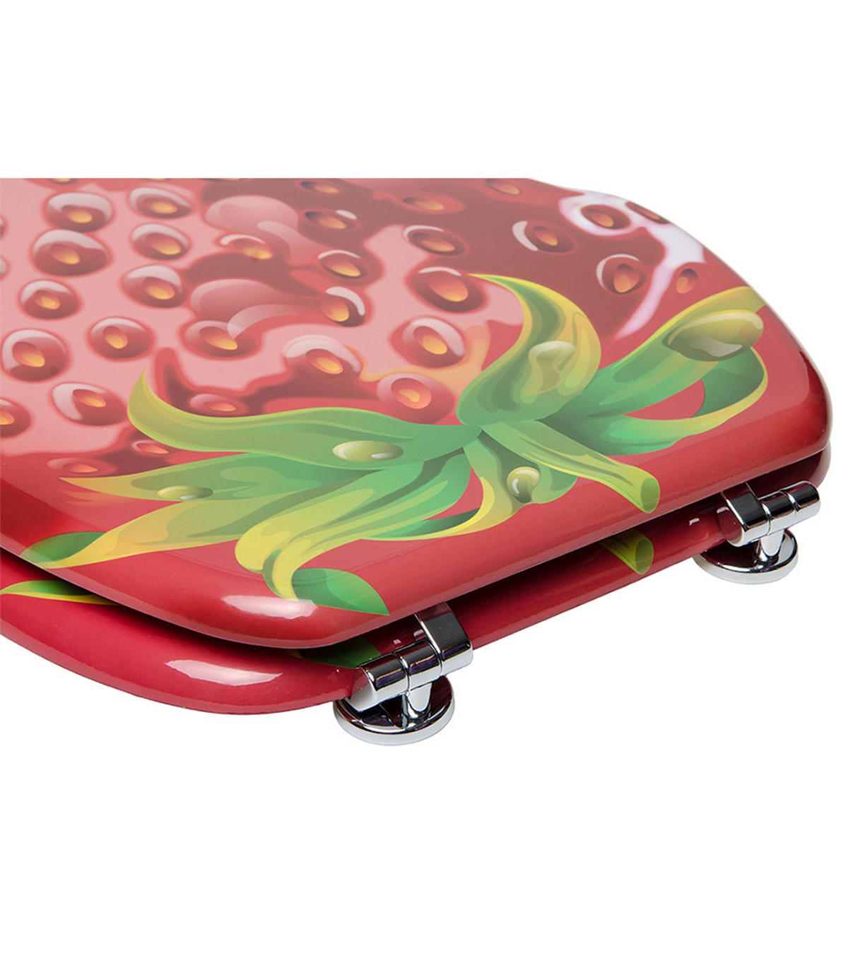 WC-SITZ Strawberry - Rot, Holzwerkstoff (38/6/47cm) - Sanilo