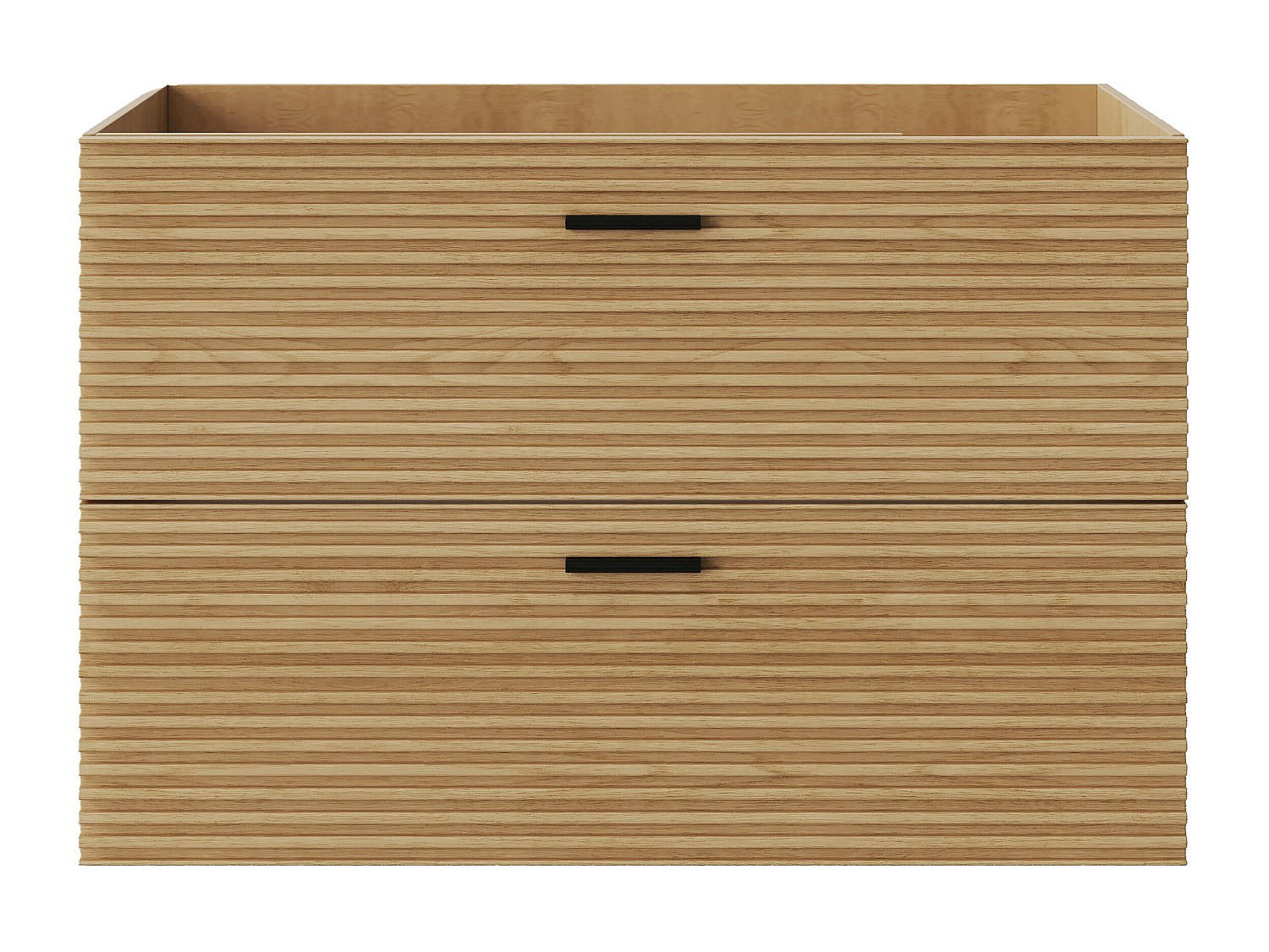 WASCHBECKENUNTERSCHRANK - 80 cm x 46 cm - holz - naturfarben hell Sarone - Naturfarben, Holz (80/55/46cm) - Vente-Unique