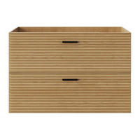 WASCHBECKENUNTERSCHRANK - 80 cm x 46 cm - holz - naturfarben hell Sarone - Naturfarben, Holz (80/55/46cm) - Vente-Unique