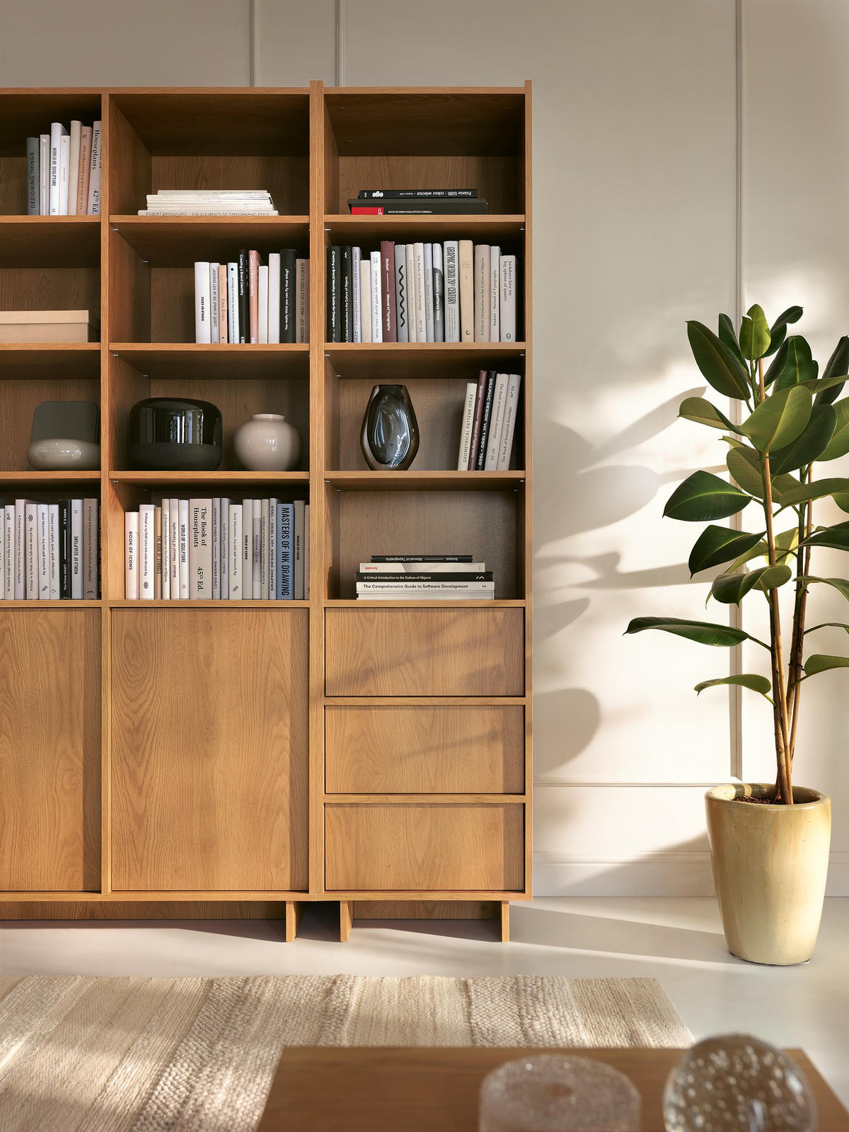 BÜCHERREGAL ZENITH 50/201/39 cm Wohnzimmerregal Hochschrank Regal Braun - Braun, Holzwerkstoff (50/201/39cm) - MASSENO