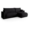 ECKSOFA MORENO mit Schlaffunktion Anthrazit Grau - Anthrazit, Textil (262/160cm) - Bromarkt