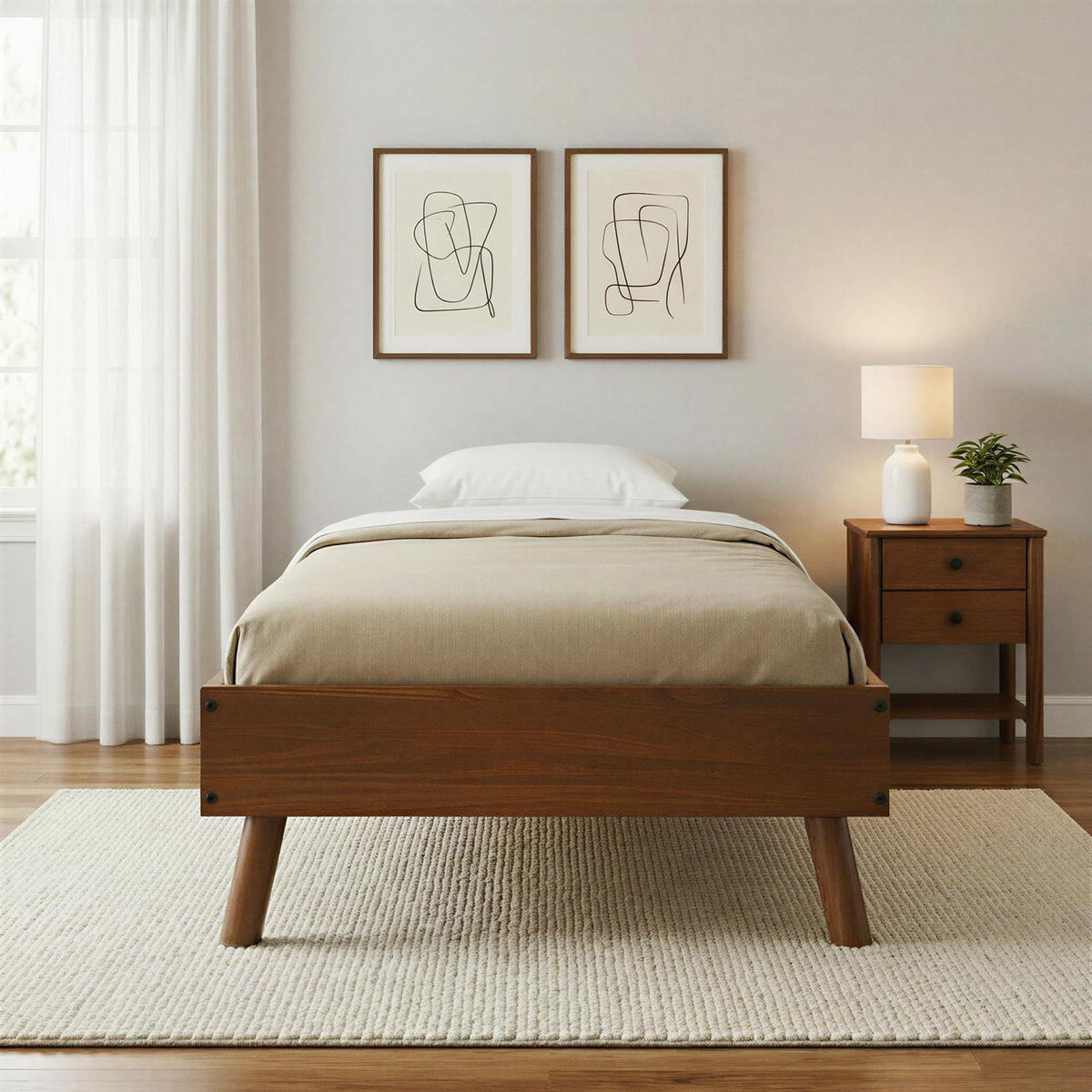 FUTONBETT KARRI 100x200 cm Kastanie - Kastanienfarben, Holz (100/200cm) - IDIMEX