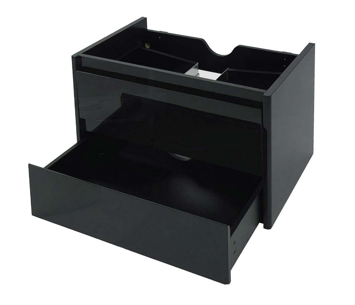 WASCHBECKENUNTERSCHRANK Schwarz - Schwarz, Holz (61/48/47cm) - MCW