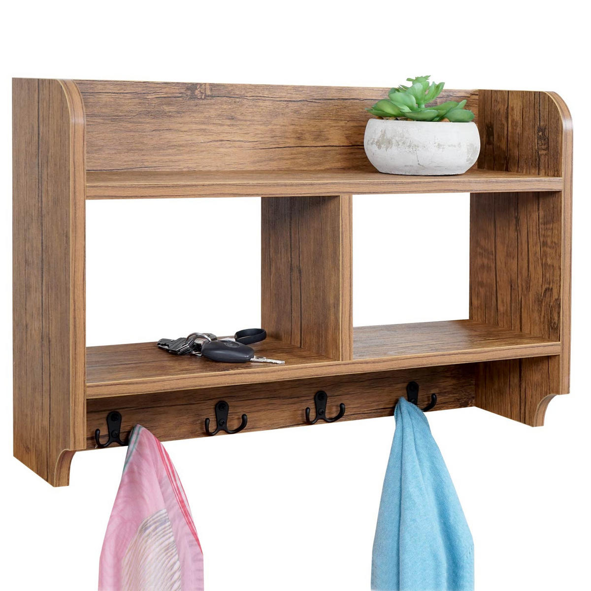 WANDGARDEROBE Wildeiche Dekor - Wildeiche, Holzwerkstoff (60/41/19cm) - MCW