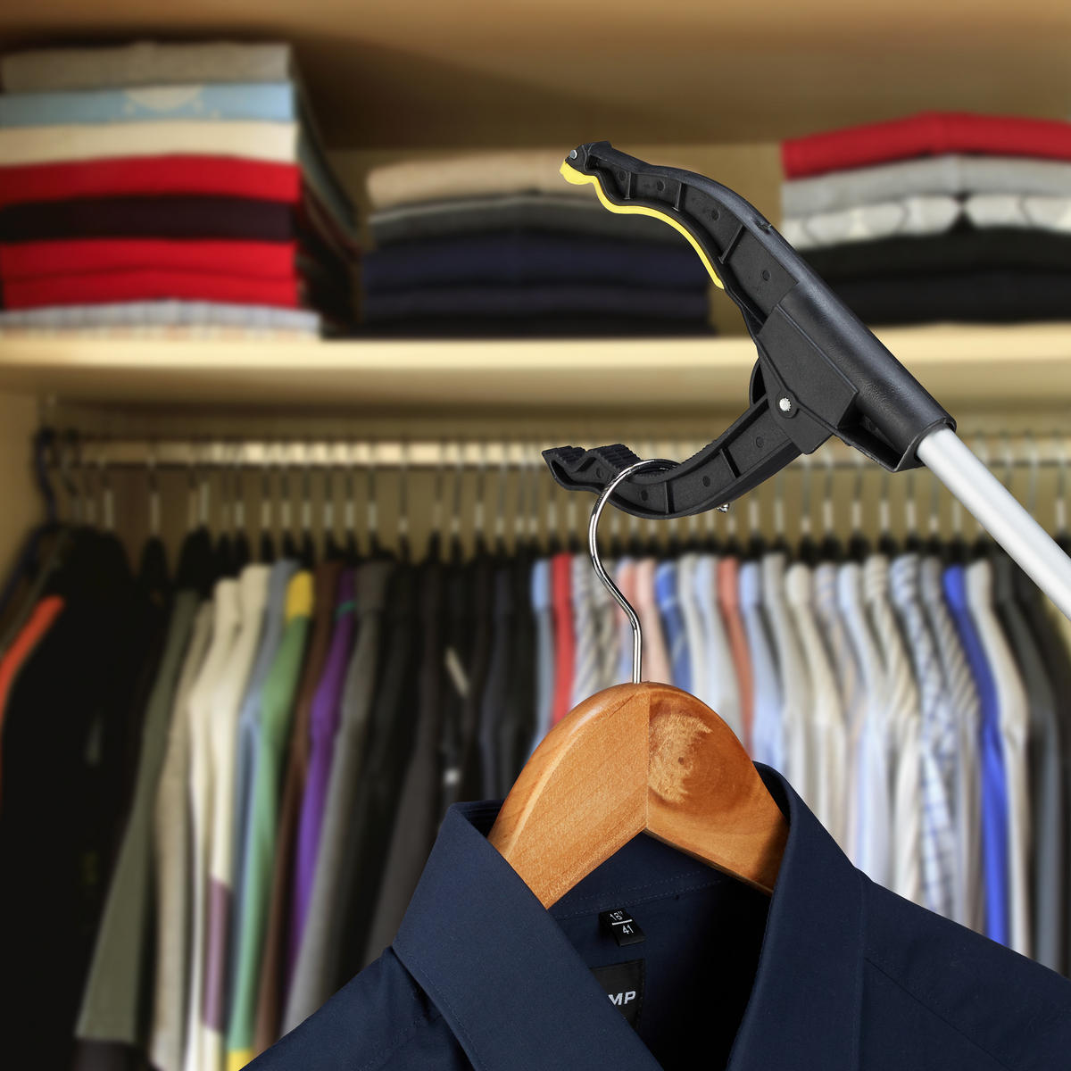 GREIFARM - Silberfarben, Kunststoff/Metall (12.5/76/3.5cm) - Relaxdays