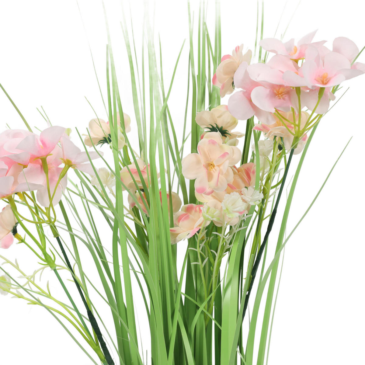 KUNSTPFLANZE mit Gras 7/7/60 cm - Grün, Kunststoff (60cm) - Home Styling Collection