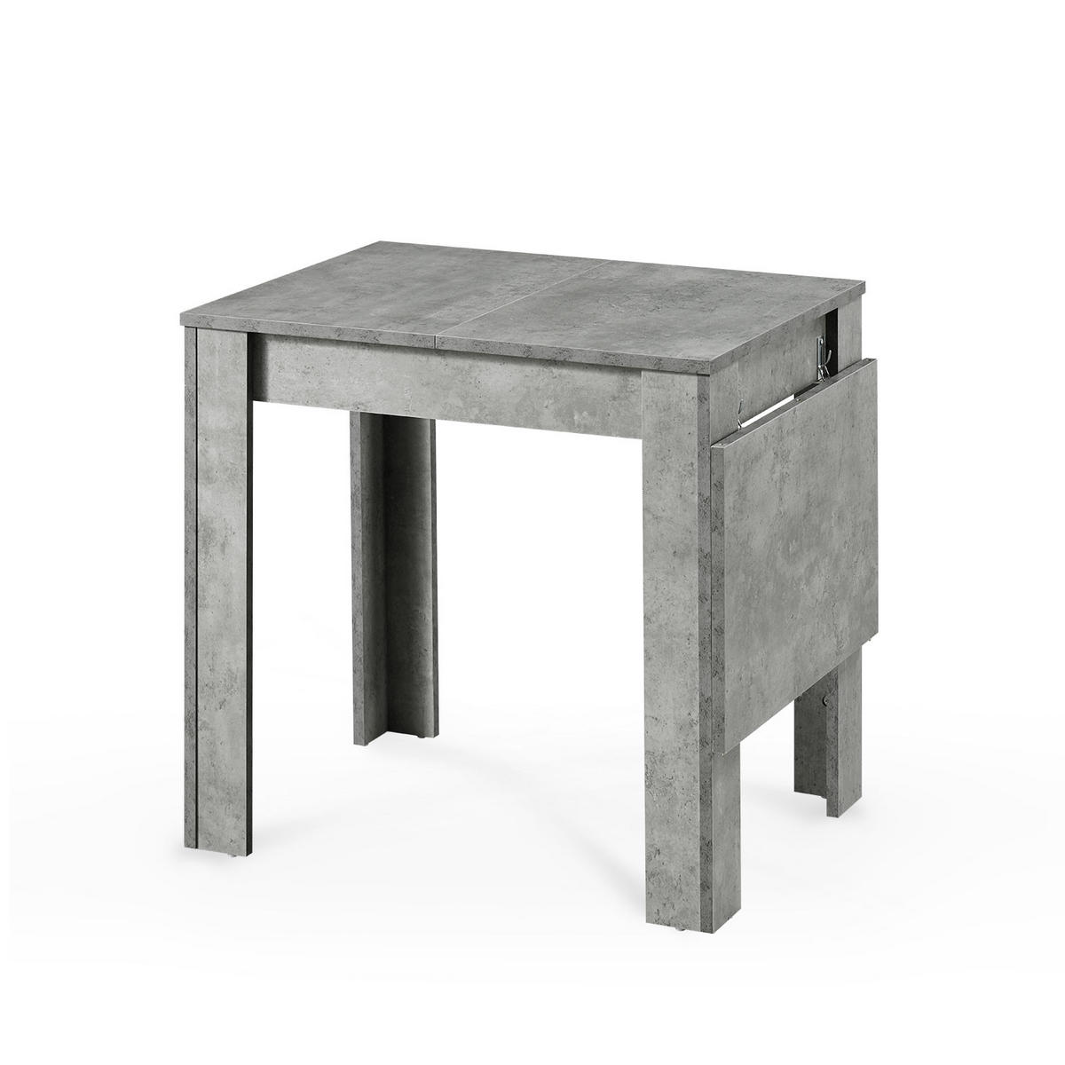 ESSTISCH LIVIUS 80-120/60/74 cm - Grau, Holzwerkstoff (80/60/74cm) - B&D Home