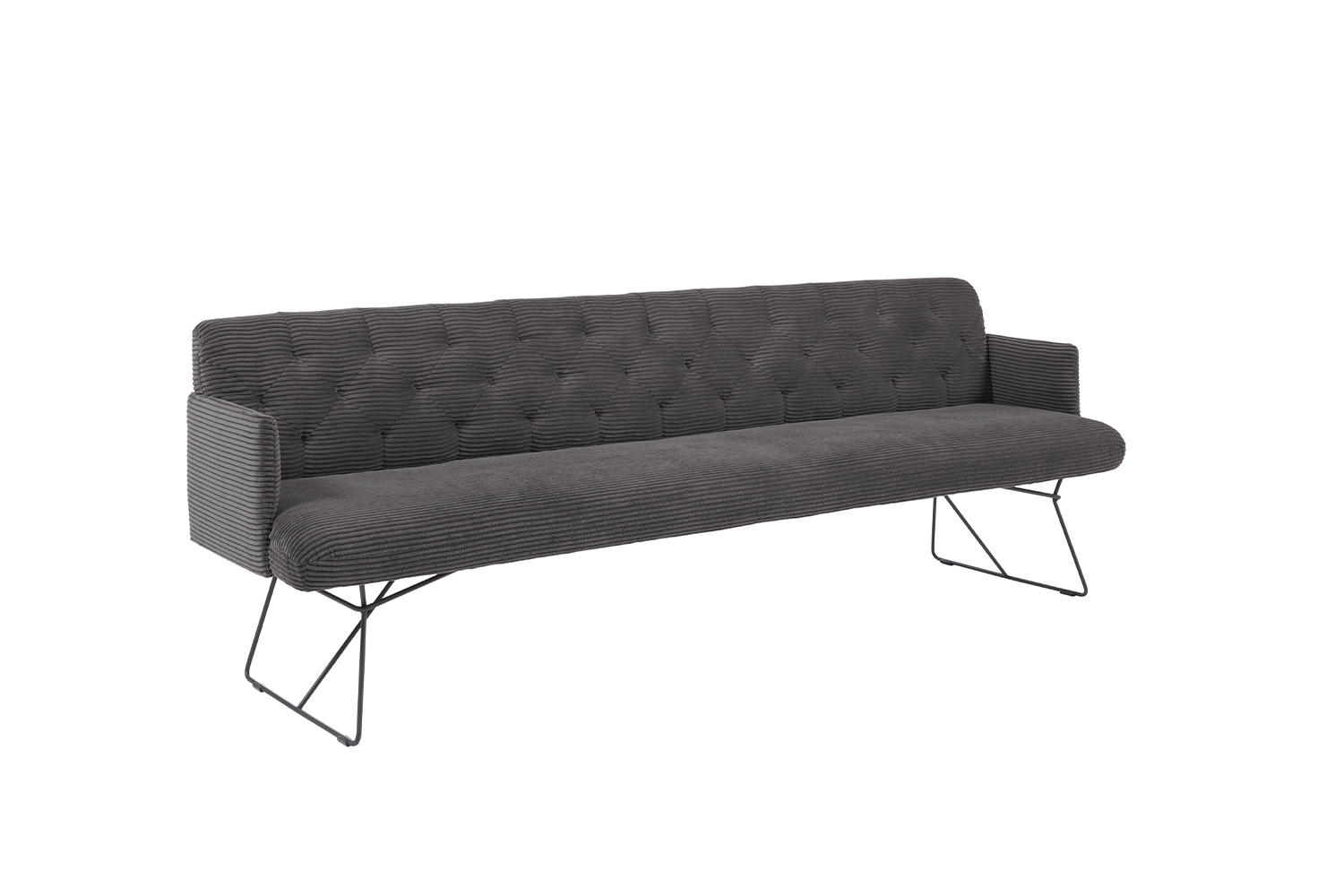Kawola Esszimmerbank Grau 206x85x69 cm