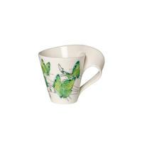BECHER MIT HENKEL NewWave Caffè weiß-grün 300 ml - Weiß/Grün, Keramik (0.3L) - Villeroy & Boch
