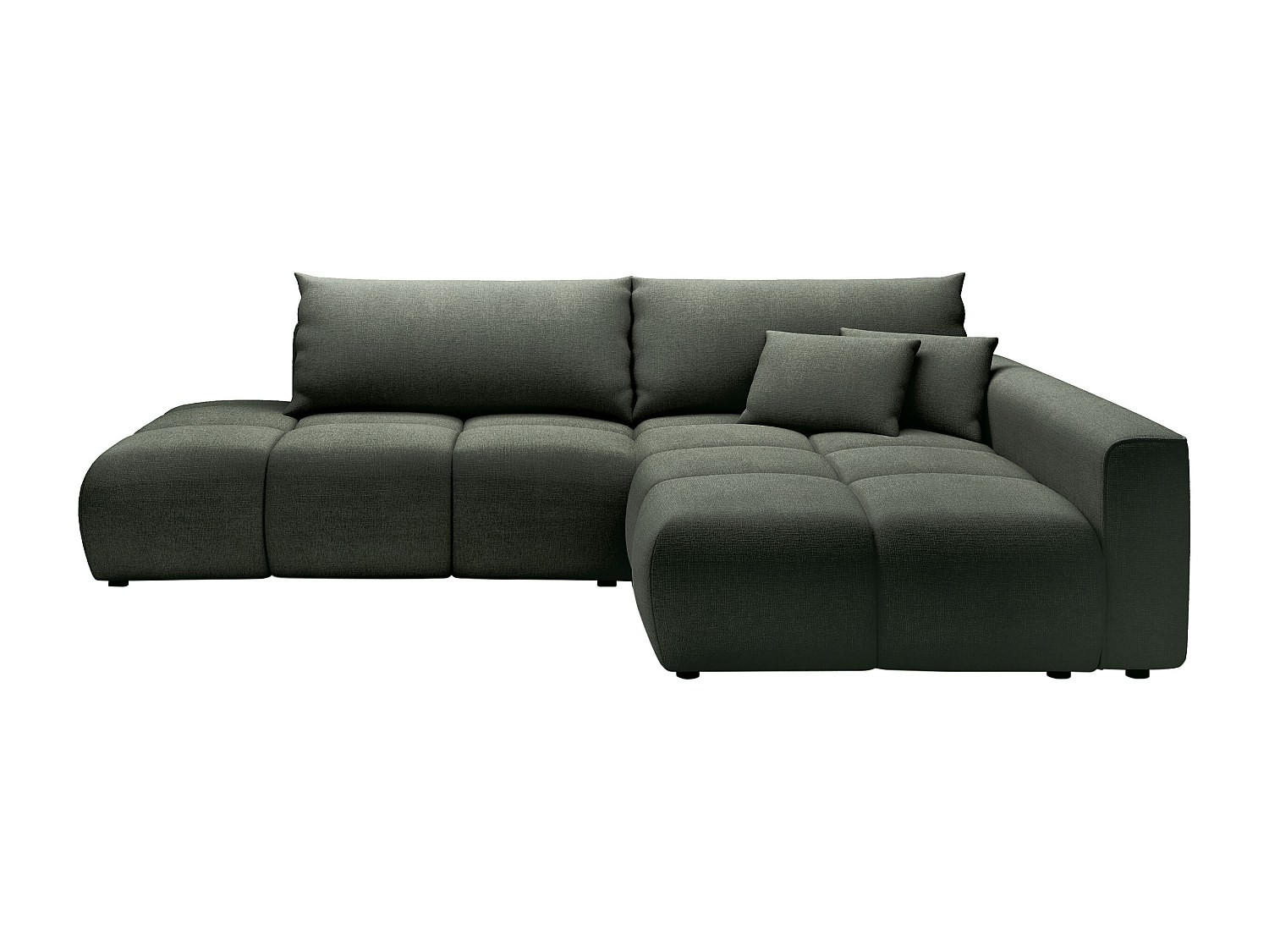 SCHLAFSOFA - 5 Personen - Stoff - Tannengrün - - Waldgrün, Textil (282/88/176cm) - Vente-Unique