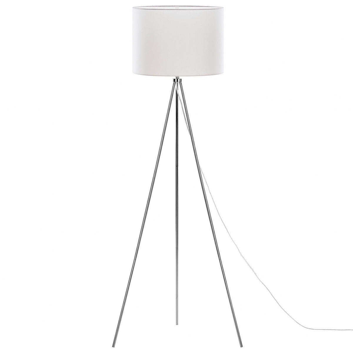 STEHLAMPE Vistula 55/55/148 cm - Weiß, Metall (55/55/148cm) - Beliani