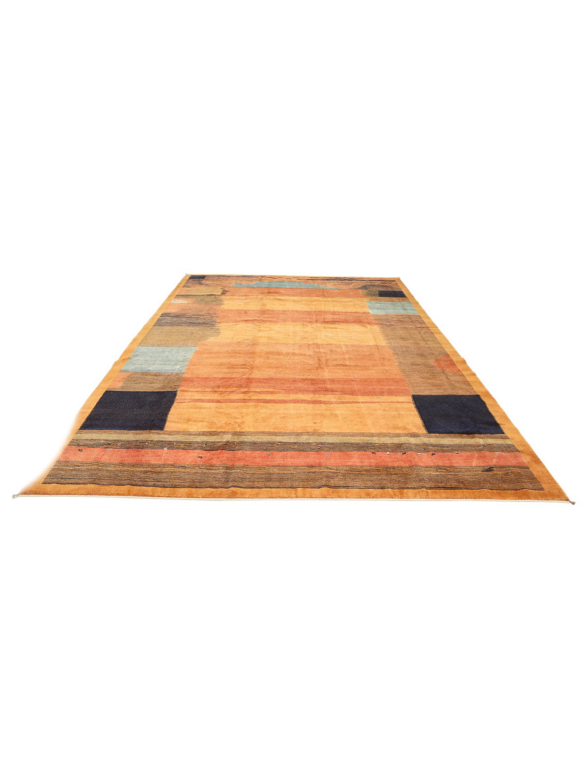 TEPPICH Rizbaf Ravar Orange 583/416 cm Schurwolle - Orange, Textil (416/583cm) - Looma