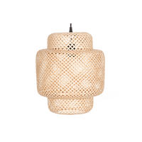 DECKENLEUCHTE Bambusgeflecht Ø 30 cm - Beige, Naturmaterialen (30/30/135cm)