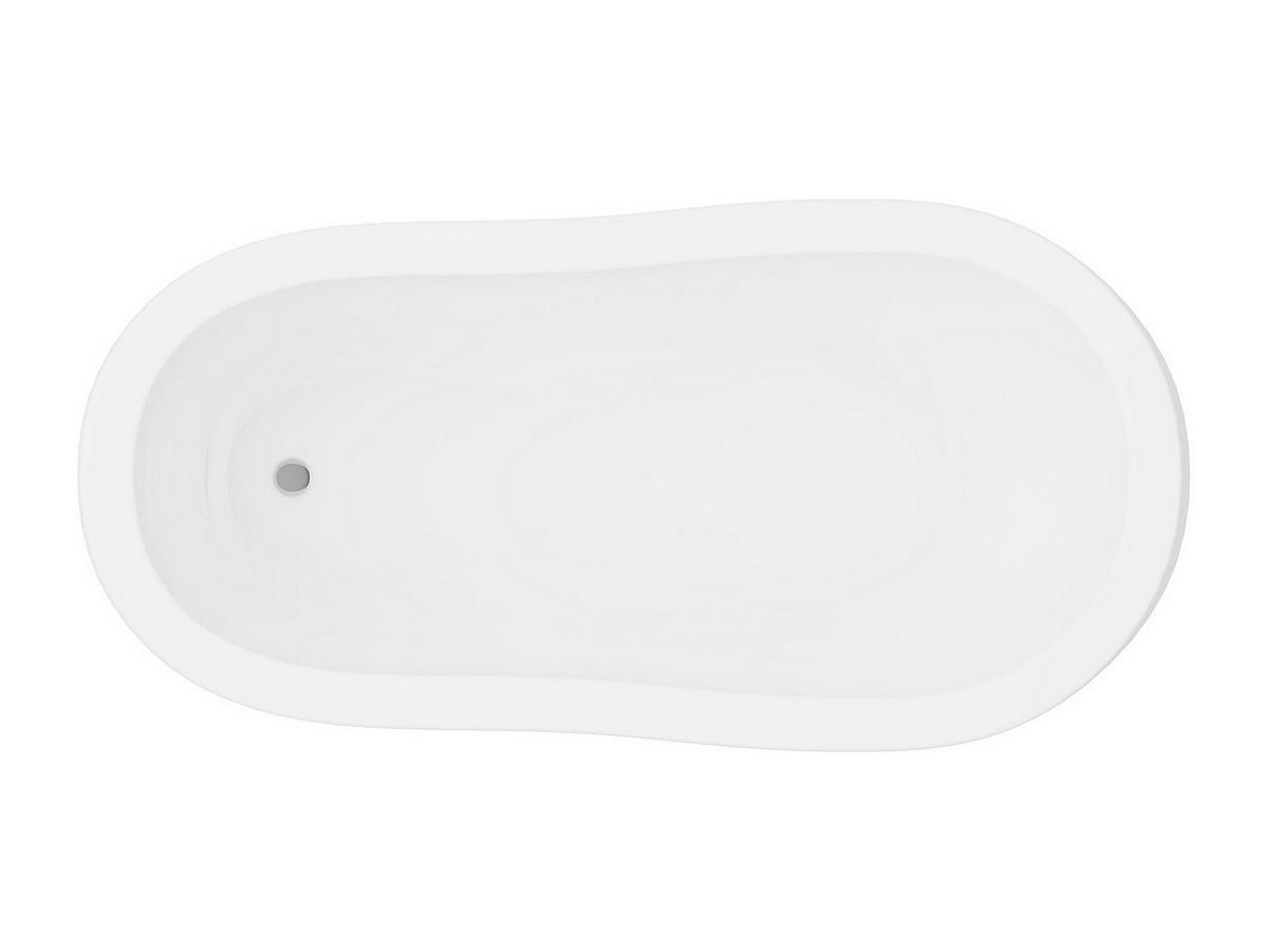 FREISTEHENDE Badewanne mit Füßen - 1 Person - Acryl - Weiß - Weiß, Kunststoff (145/77/74cm) - Vente-Unique