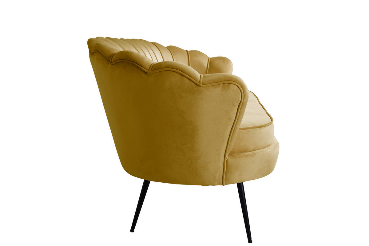 3-SITZER SOFA currygelb - Gelb, Textil (78/79/181cm) - ebuy24