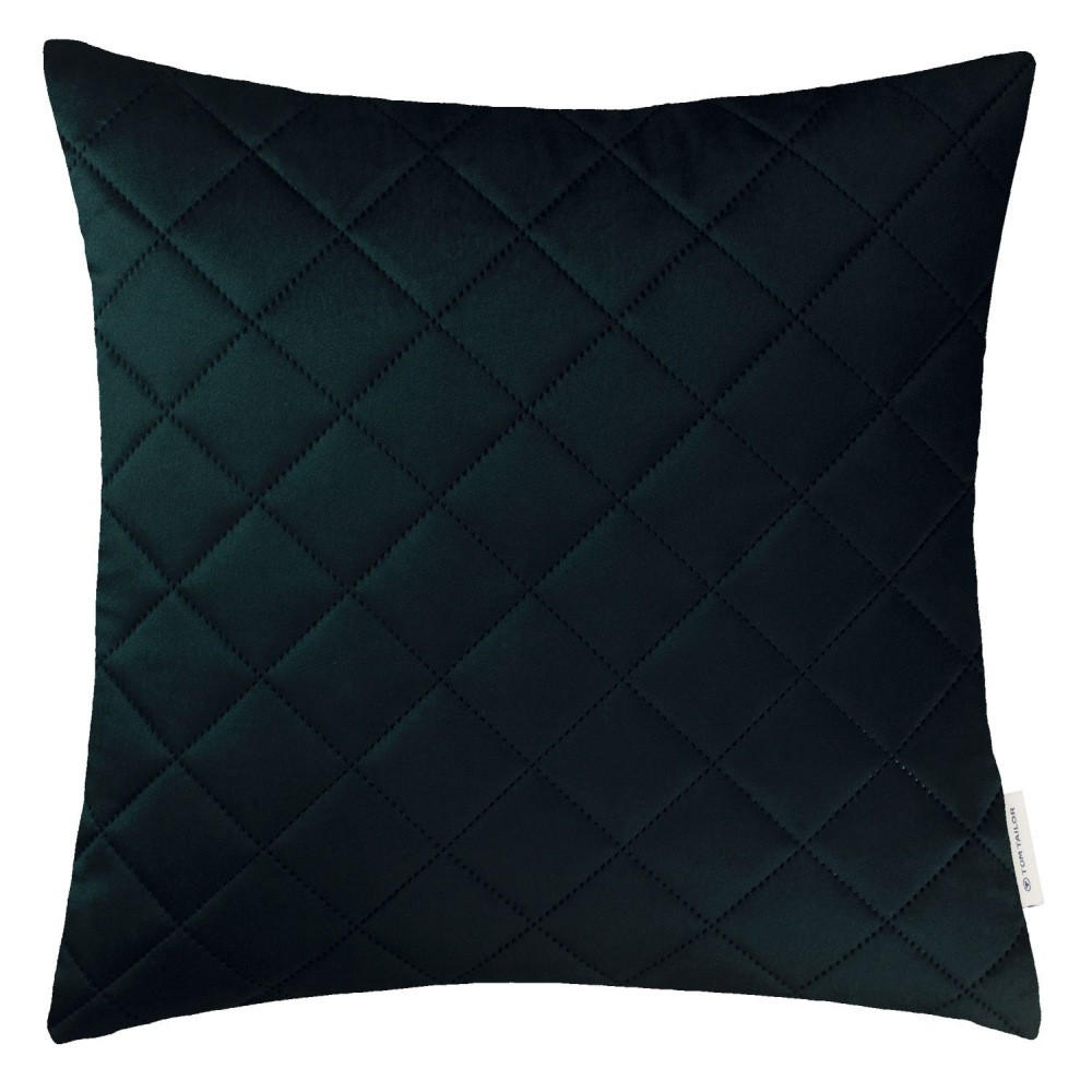 ZIERKISSENHÜLLE FrenchVelvet Quilt grün 45x45cm - Grün, Textil (45/45cm) - Tom Tailor
