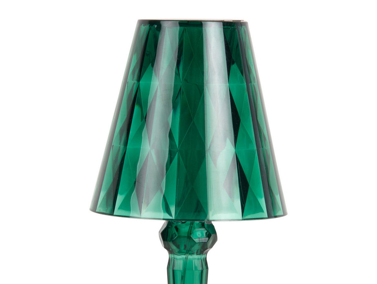 TISCHLAMPE Gem 10/10/25 cm - Grün, Kunststoff (10/10/25cm) - Leitmotiv