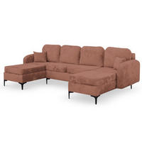 ECKSOFA Rosa VENI U - Rosa, Textil (294/172cm) - Sepro Meble