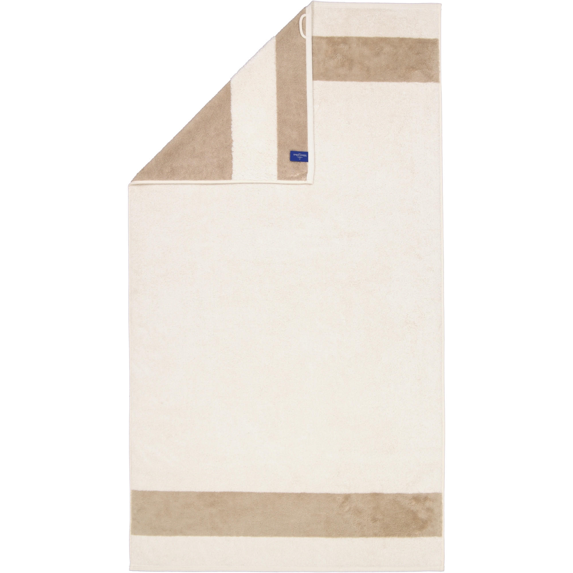 HANDTÜCHER LUXURY DOUBLE 2560 CASHMERE - 33 - Beige, Textil (80/150cm) - Zöllner