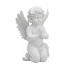 VRTNA figura angel - bela, umetna masa (22.5/36/18cm) - Relaxdays
