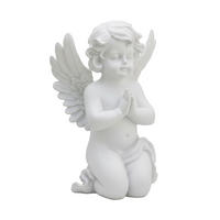 VRTNA figura angel - bela, umetna masa (22.5/36/18cm) - Relaxdays