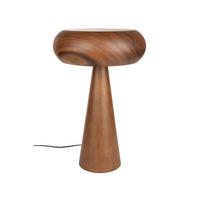 TISCHLAMPE Morel Braun M - Braun, Holz (46.5/30/46.5cm) - Dutchbone