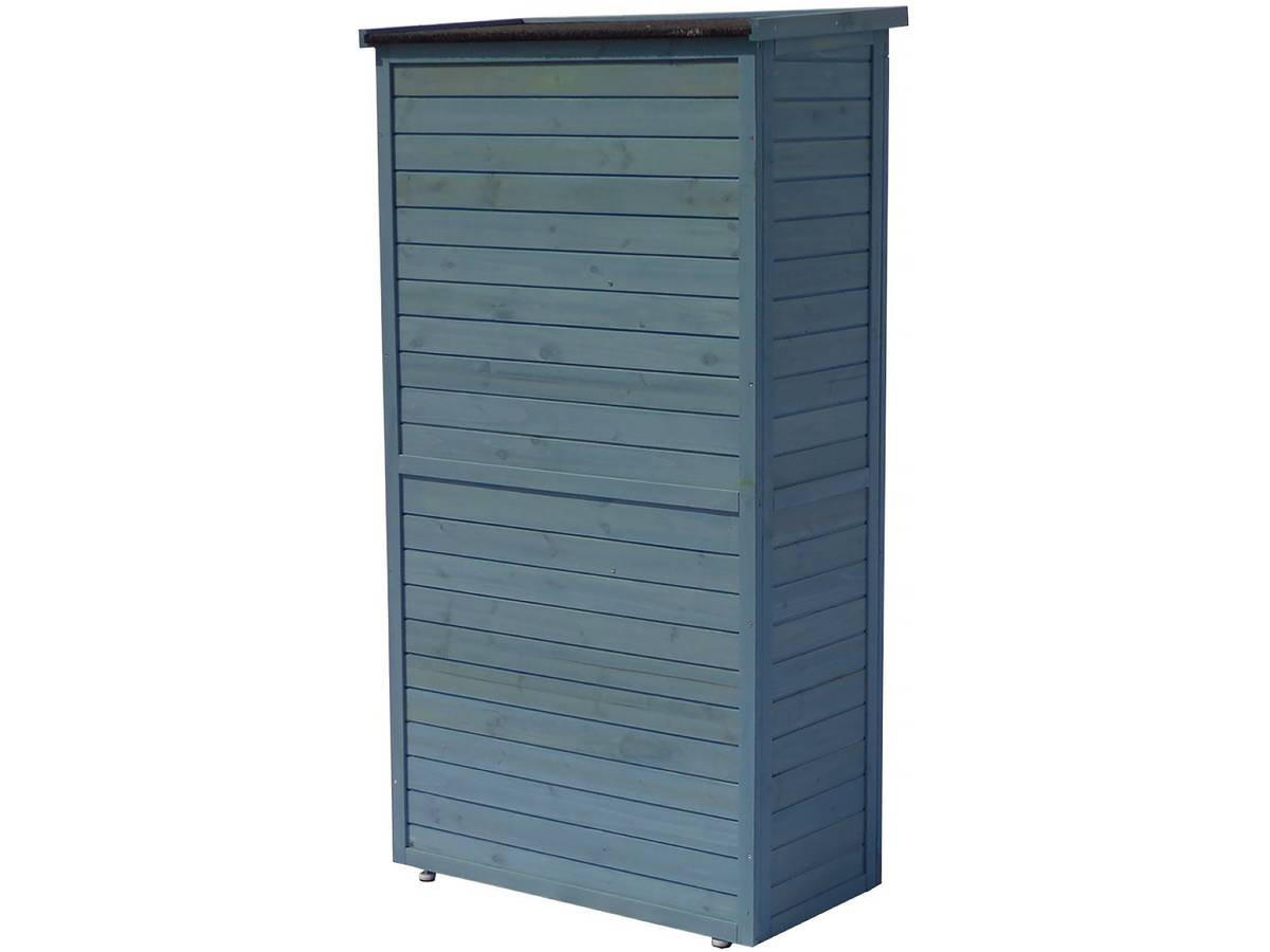 GARTENSCHRANK - GARTENTRUHE space Blau - Blau, Holz (46/160/87cm) - Habitat Garten