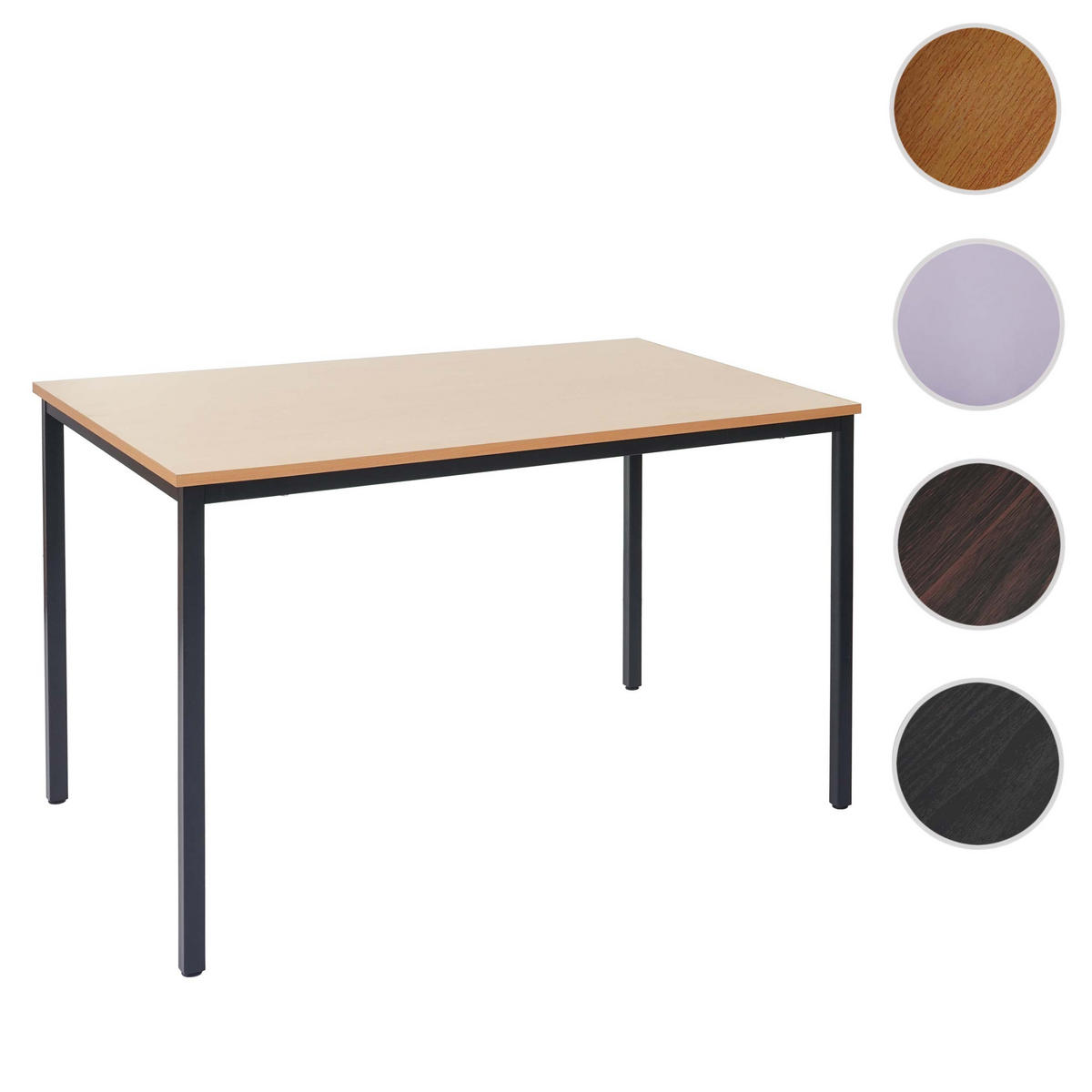 SCHREIBTISCH PETRILA eckig Buche Dekor - Buchefarben, Holzwerkstoff (80/120/75cm) - MCW