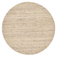 HANDWEBTEPPICH Pure 100x100 cm - Beige, Textil (100/100cm) - THEKO
