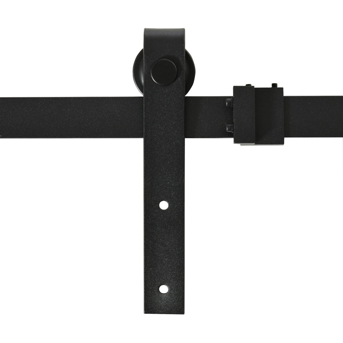 SCHIEBETÜRSYSTEM - Schwarz, Metall (0.6/18/183cm) - HOMCOM