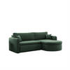 ECKSOFA Feliz In Poso - Grün, Holzwerkstoff/Textil (250/160cm) - Fun Möbel