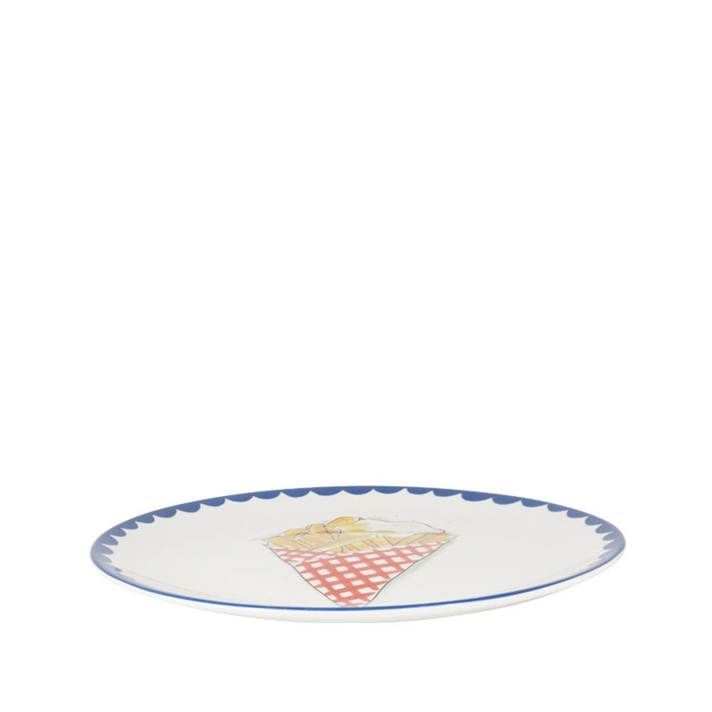 TELLER Pommes Frites in Bunt - 26cm - Multicolor, Keramik (26.2/26.3/3cm) - Blond Amsterdam