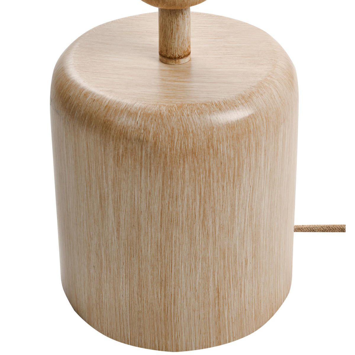 STEHLAMPE Braun Krios - Hellbraun/Beige, Metall (36/36/149cm) - Beliani