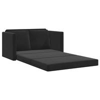 SCHLAFSOFA Brown - Schwarz, Naturmaterialien (122/70/55cm) - Nettlife