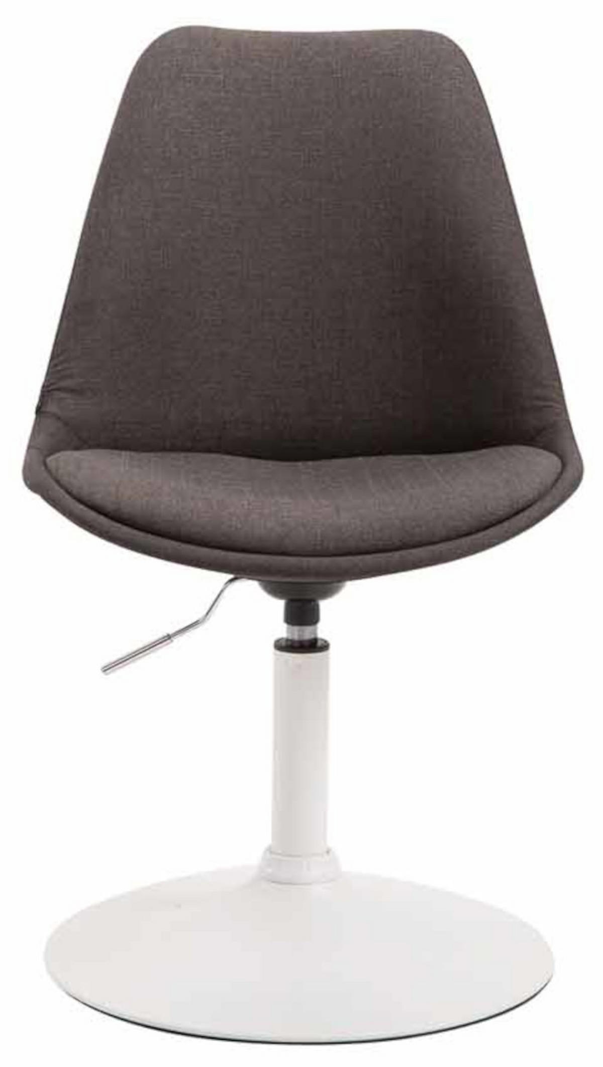 STUHL 4er Set Stoff dunkelgrau - Dunkelgrau/Weiß, Textil/Metall (48/76/57cm) - CLP