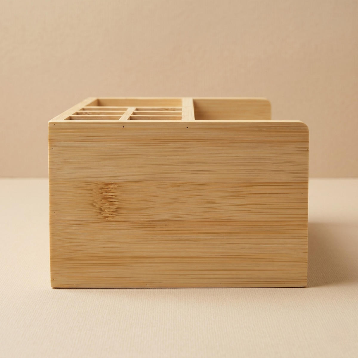 SCHREIBTISCHORGANIZER Bambus 10/25/15,5 cm - Beige, Naturmaterialen (10/25/15.5cm) - BOXIMO