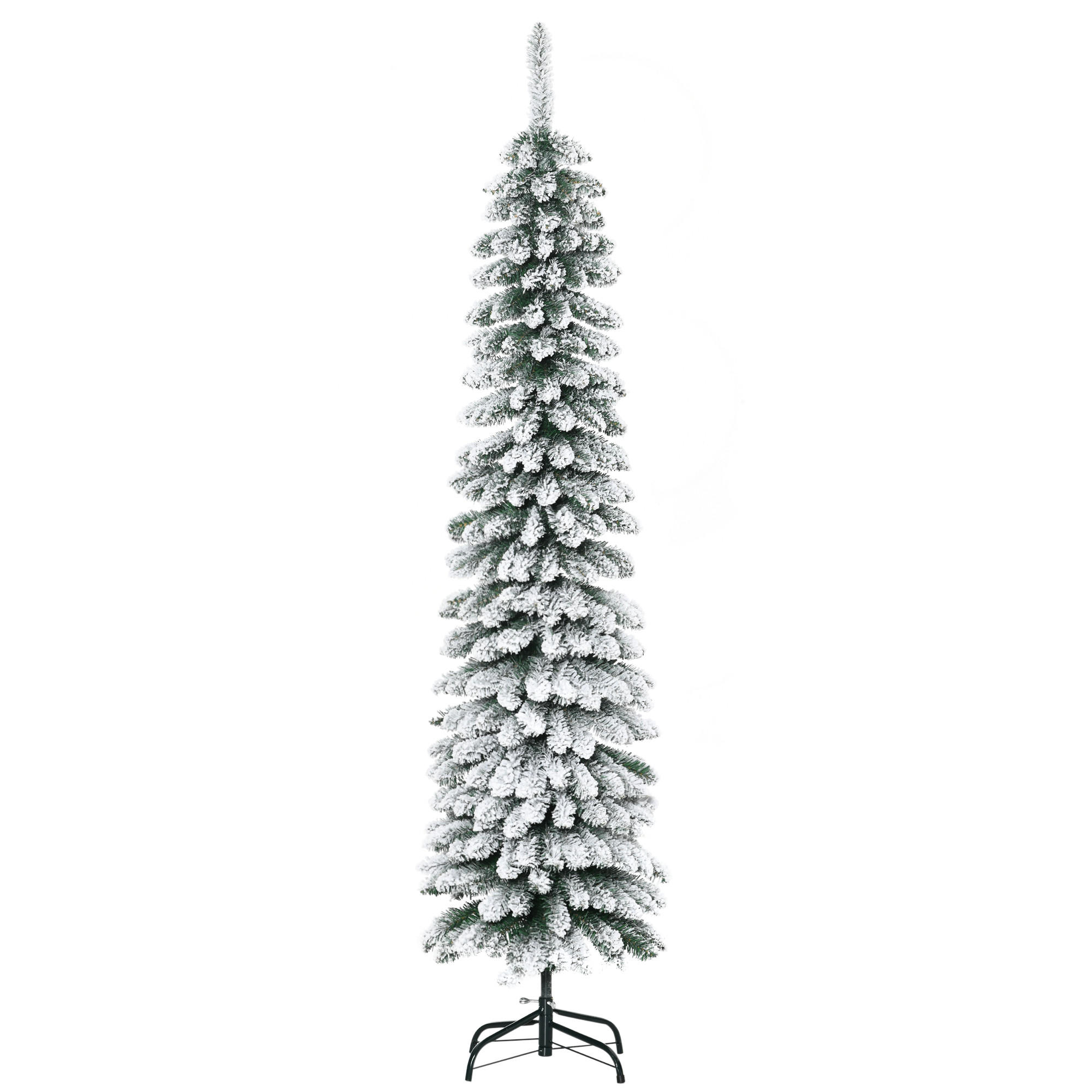 KÜNSTLICHER-WEIHNACHTSBAUM, 180 cm Christbaum mit 395 Spitzen für Weihnachten - Grün, Kunststoff (180cm) - HOMCOM