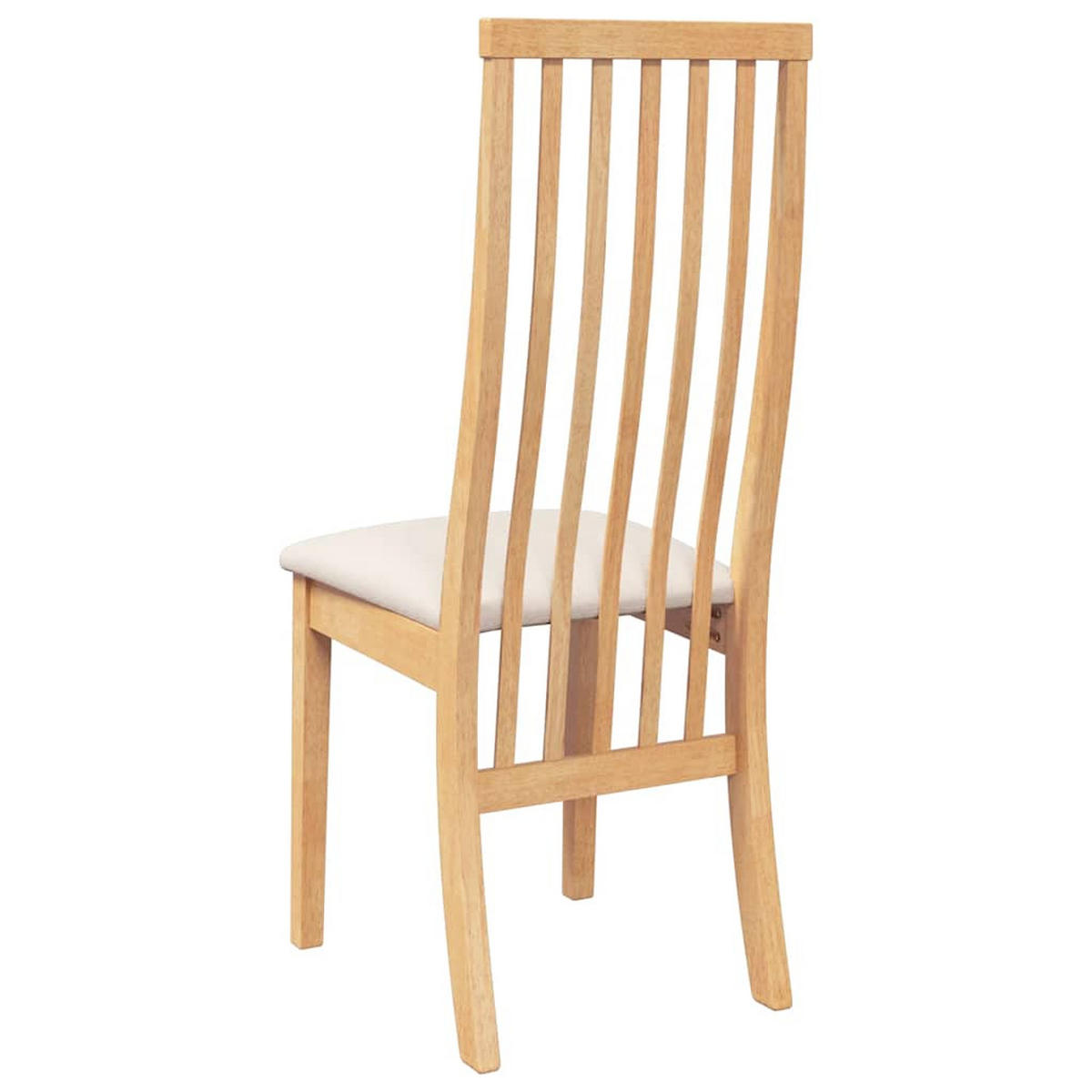 ESSZIMMERSTÜHLE mit Kissen 2 Stk. Massivholz Gummibaum 41*48.5*101cm - Braun, Holz (41/101/48.5cm) - ZMH