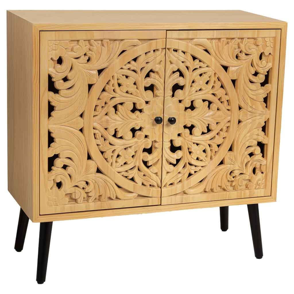 ANRICHTE aus Holz 80x37x101 Cm - Braun, Holz (80/101/37cm) - Wanderlust