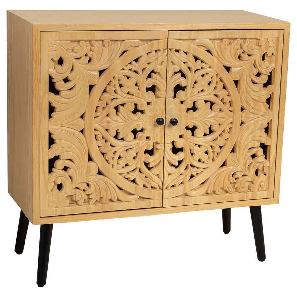 ANRICHTE aus Holz 80x37x101 Cm - Braun, Holz (80/101/37cm) - Wanderlust