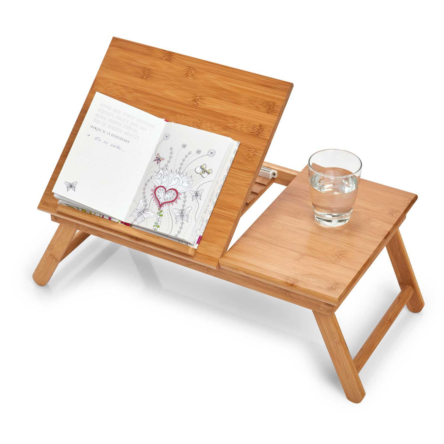 FRÜHSTÜCKSTISCH Buchständer Braun 55/33/21,5 cm - Braun, Naturmaterialen (33/21.5/55cm) - ZELLER