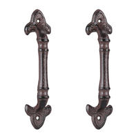 2XÚCHYTKY na nábytek - hnědá, kov (4.5/20/4cm) - Relaxdays