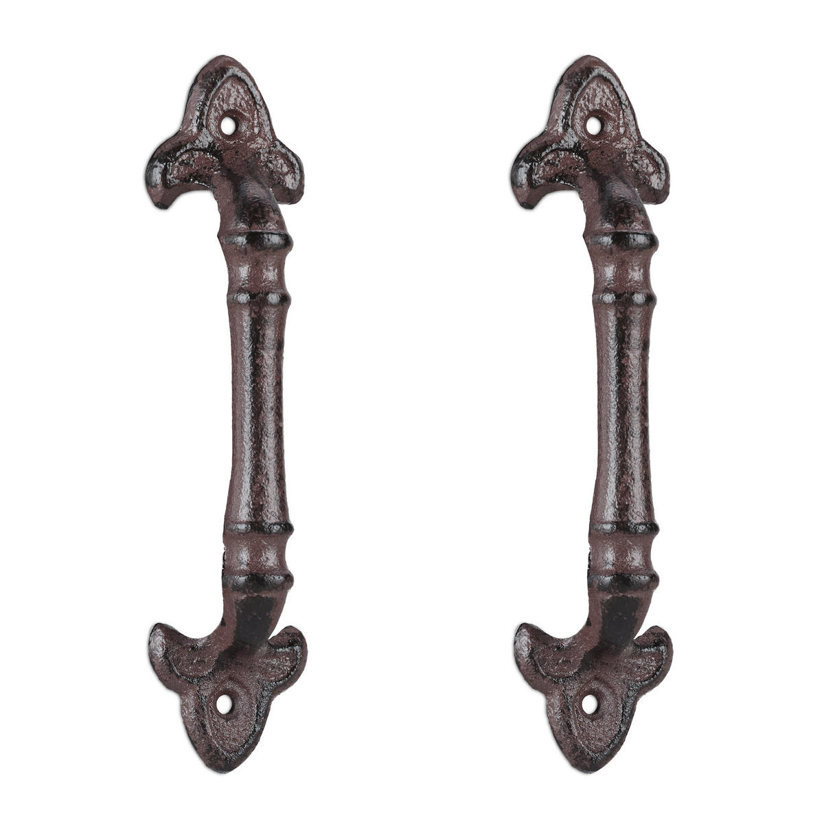 2XÚCHYTKY na nábytek - hnědá, kov (4.5/20/4cm) - Relaxdays