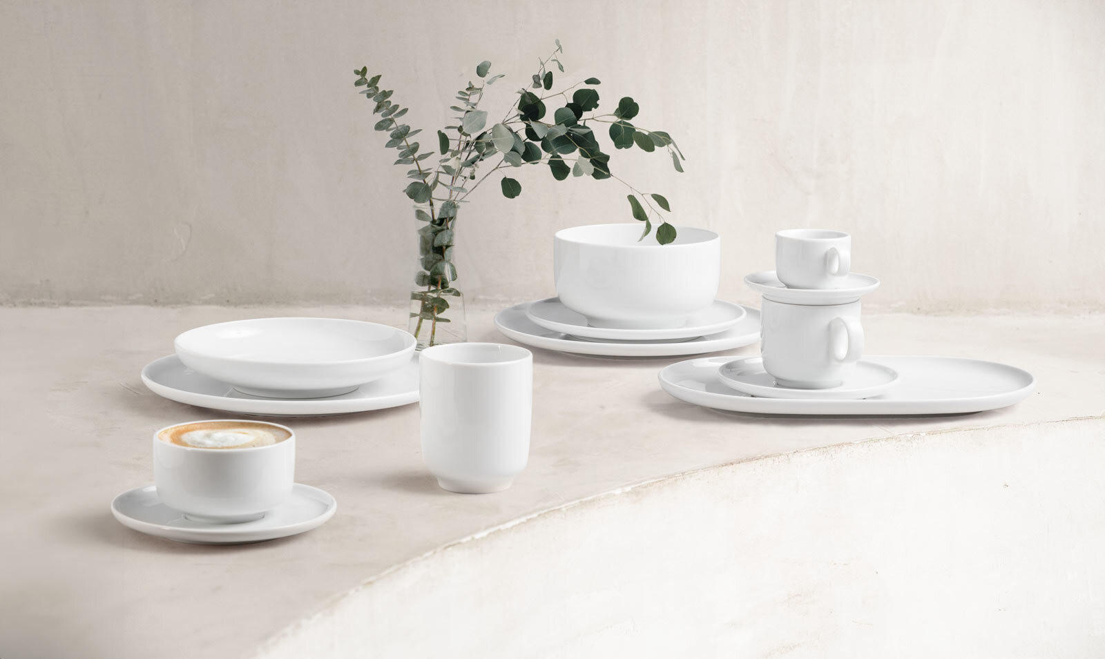 SERVIERPLATTEN-SET Sento Home weiß 2er Set - Weiß, Keramik (1/1/1cm) - Seltmann Weiden