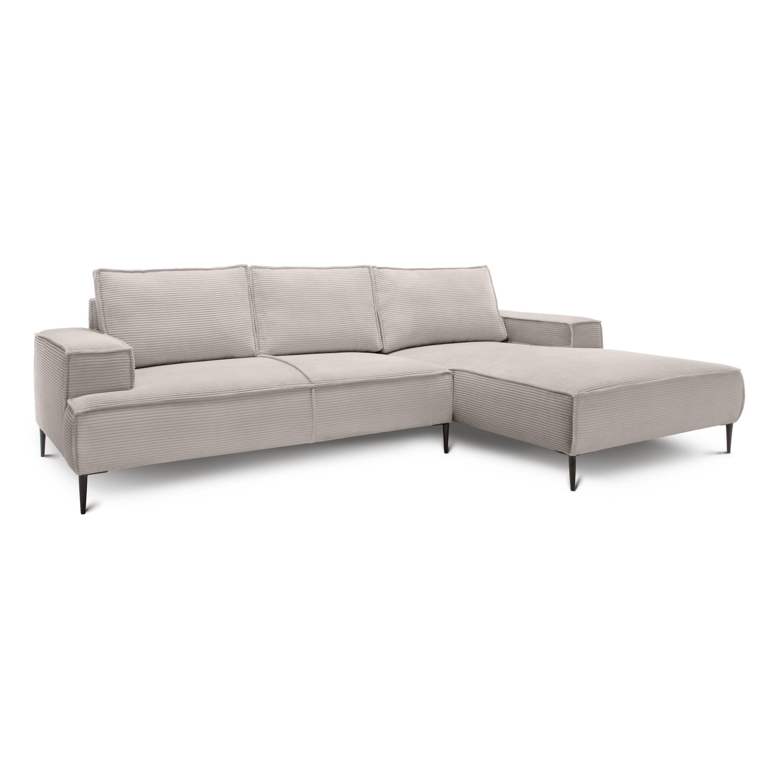 Pillovely Ecksofa Beige 275x44x173 cm
