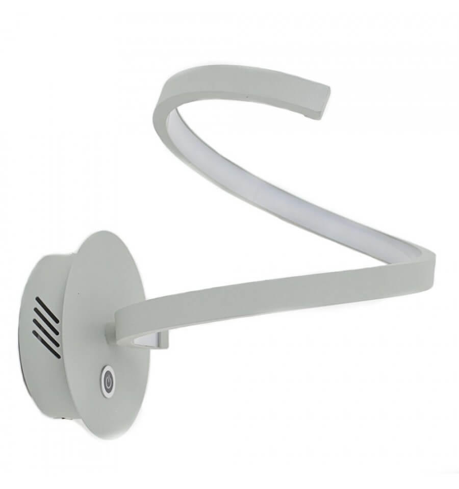 WANDLEUCHTE Looper, Weiß, 28cm - Weiß, Metall (22/26/28cm) - KOSILUM