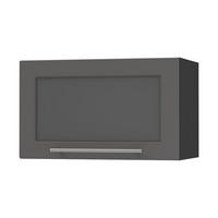 KLAPPHÄNGESCHRANK Kvantum W4BS/60 Graphit Matt / Schwarz Matt 60 / 32,5 / 36cm - Schwarz/Graphitfarben, Holz/Holzwerkstoff (60/36/32.5cm) - Feldmann-Wohnen